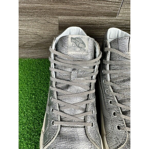 VANS SK8-Hi Slim Metallic Crackled Foil Leather Size 7 Sneakers womens 8.5 main image 4